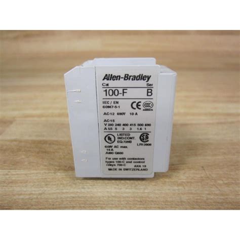 Allen Bradley 100 F Auxiliary Contact 100f B11series B New No Box