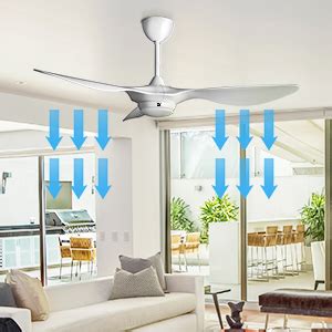 This helps keep a room's temperature consistent throughout the day and reduces the need for an air conditioner to run. reiga 52-in Ceiling Fan with LED Light Kit Remote Control ...
