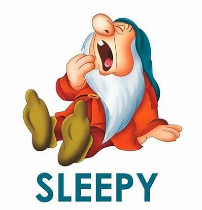 Sleepy Snow Disney Dwarfs Dwarf Seven Cartoon