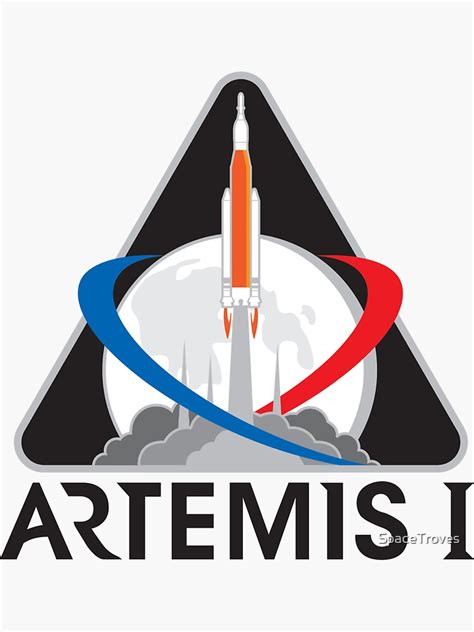Sticker Logo Artemis I Sls Mission 1 Du Programme Artemis De La