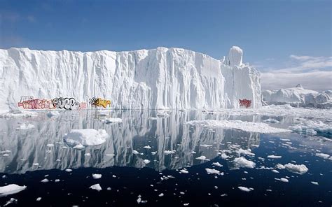 南極大陸、 海岸、 落書き、 ユーモア、 氷、 氷山、 風景、 自然、 反射、 海、 雪、 Hdデスクトップの壁紙 Wallpaperbetter