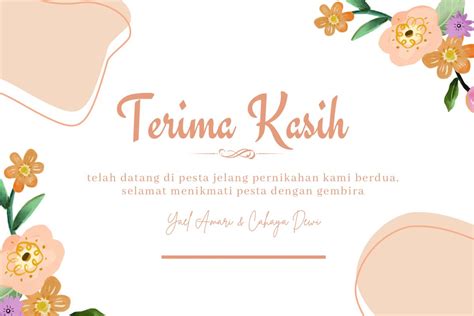 Penuh Warna Ceria Kartu Ucapan Terima Kasih Templates By Canva