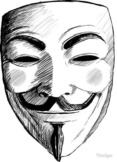 V For Vendetta Sticker By Thorigor Book Art Drawings Joker Drawings