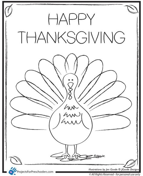 Turkey Coloring Pages Printable For Preschool Coloring Home