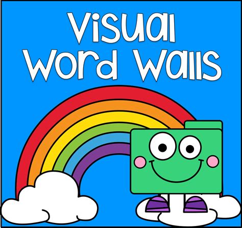 Visual Word Wall Words File Folder Heaven Printable Hands On Fun