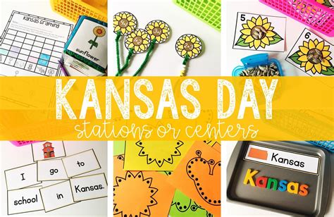 Exploration Stations Or Centers For Kansas Day Word Sort Activities