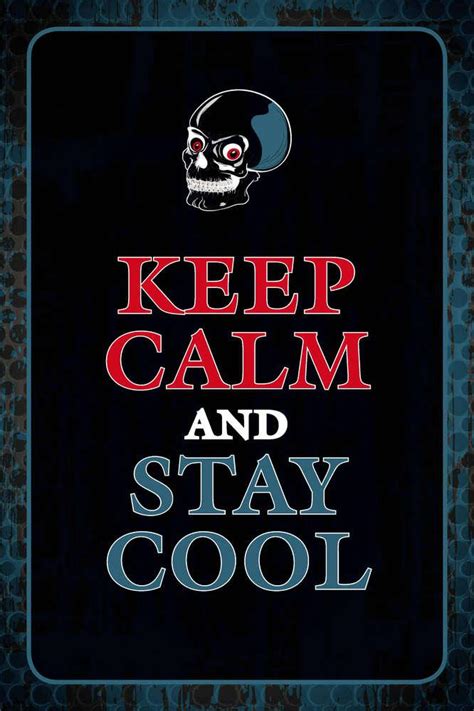 Keep Calm And Stay Cool Blechschild Kaufen Bei Reklameweltde