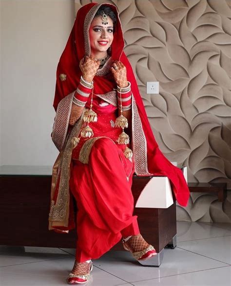 pin by nauvari kashta saree on punjabi queens indian bridal dress patiala suit wedding