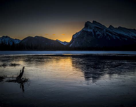Sunrise On An Frozen Lake Photograph By Bill Cubitt Fine Art America