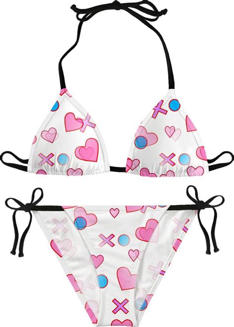 Love Hugs And Kisses Bikini Bikinis Swimwear Bikini Sets Cute