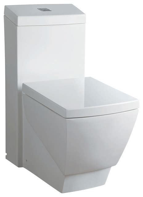 Woodbridge Dual Flush Elongated One Piece Toilet With Soft Closing Seat