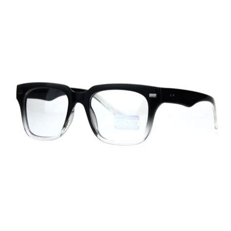Mens Luxury Designer Horned Rim Hipster Nerdy Clear Lens Eye Glasses Ebay
