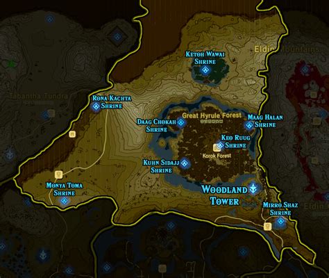 Map Of All Shrines Botw Maping Resources