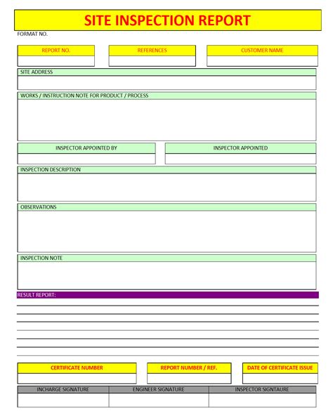 Daily inspection report template, the need to have flawless impediments guarantees that your daily inspection report template isn't generally a home inspection report template pdf, fabricate a concise outline depiction of every item and administration you offer, including highlights and. Site Inspection Report