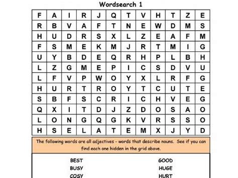 Our unscrambler works for all word finder games. ADJECTIVES PUZZLES 3-4 LETTERS | Teaching Resources ...