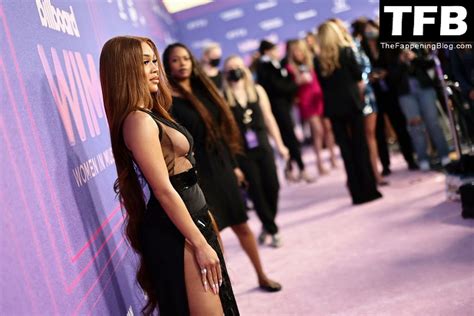 Saweetie Flaunts Her Huge Boobs At The Billboard Women In Music Photos Thefappening