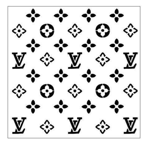 Printable Louis Vuitton Pattern Stencil Ermes