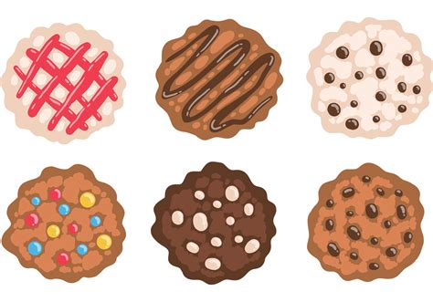 Chocolate Cookies Vector Art Icons And Graphics For Free Download