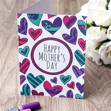 16 ideas for easy mother's day cards kids can make. Free Mother's Day Coloring Card - Sarah Renae Clark ...