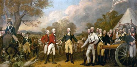 Surrender Of Burgoynes Army To Gates At Saratoga American