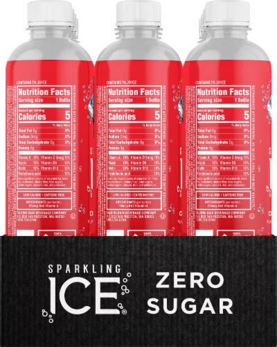 Sparkling Ice Cherry Limeade Flavored Sparkling Bottled Water 12