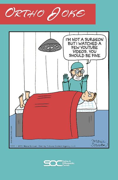 Orthopedic Joke Of The Day Im Not A Surgeon But I Watched A Few
