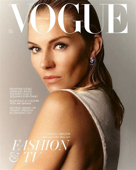 Sienna Miller Vogue Uk The Tv Issue December 2022 • Celebmafia