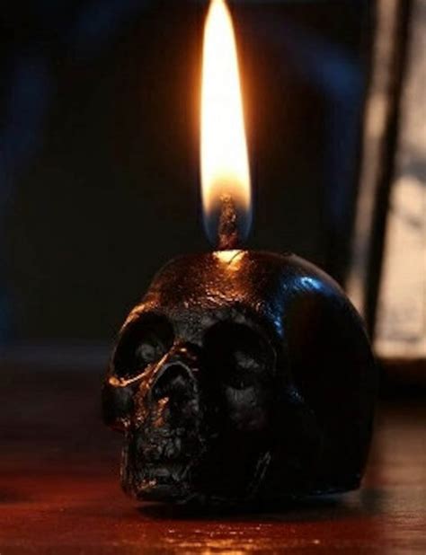 Mini Black Skull Candle Limited Time Only Etsy