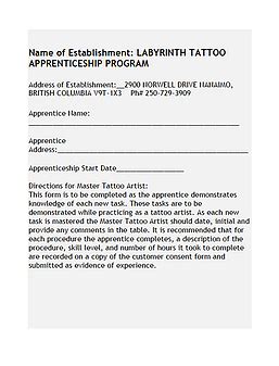Professional tattoos and piercings since 2002! tattoo apprentice contract template 11 Reliable Sources To