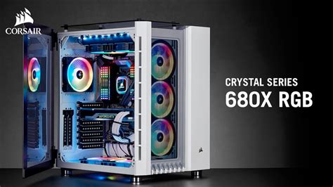 Corsair Crystal Series 680x Rgb Atx Smart Gehäuse Mit Hohem