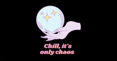 Chill Its Only Chaos Pastel Goth Sticker Teepublic