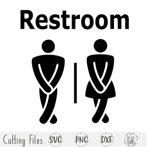 Bathroom Sign Svg Bundle Funny Bathroom Svg Restroom Vrogue Co