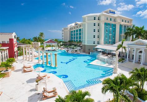 The Balmoral Pool And Tower At Sandals Royal Bahamian Beach Resort In