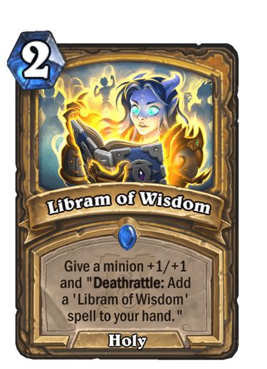 Libram Of Wisdom Hearthstone Hs Cards