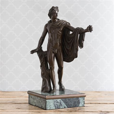 Ninteenth Century Bronze Of The Apollo Belvedere Works Of Art Lassco