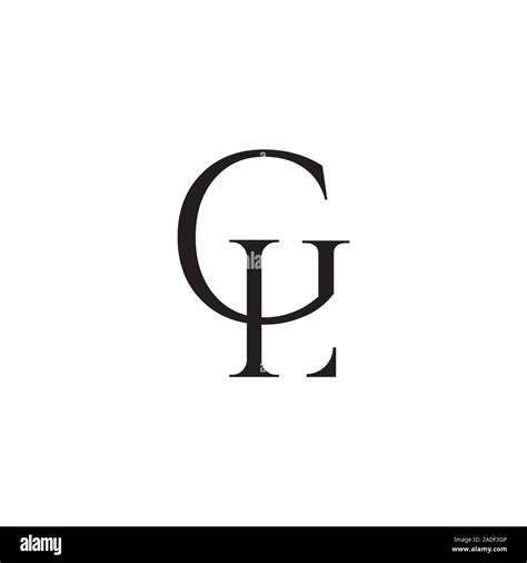 G L Vector Logo Gl Design Letters G L Emblem Stock Vector Image