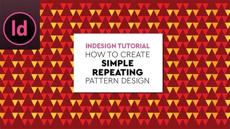 How To Create Simple Repeating Pattern In Adobe Indesign Indesign