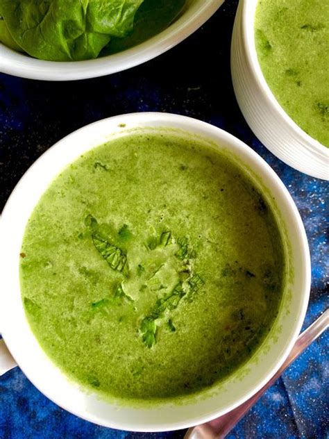Creamy Broccoli Spinach Soup Vegan Vegan Spinach Soup Broccoli Soup