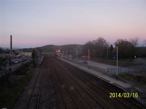 0004854 An Evening Sunset Over Totnes Station On Sunday Flickr