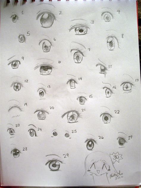 30 Ways To Draw Anime Eyes By Luo Ka On Deviantart