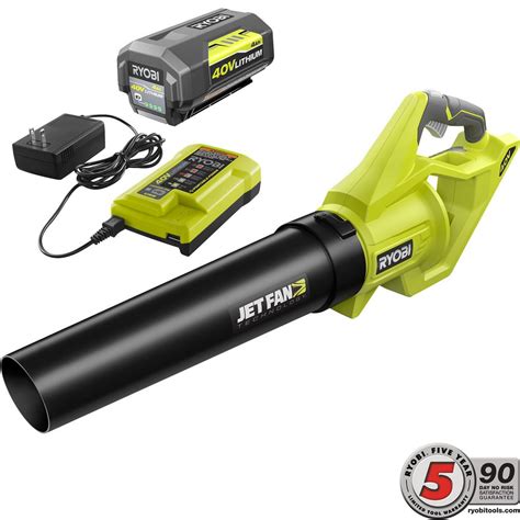 ryobi ry40460 110 mph 500 cfm 40v jet fan leaf blower tool craze