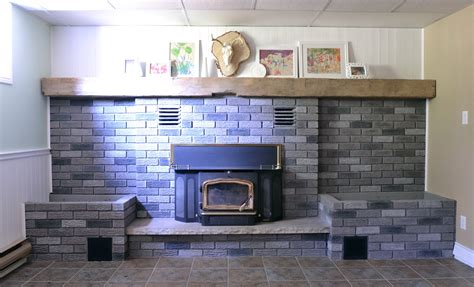 See more ideas about fence paint colours, fence paint, backyard fences. The Crux - Grey Paint Wash On A Brick Fireplace: Before ...