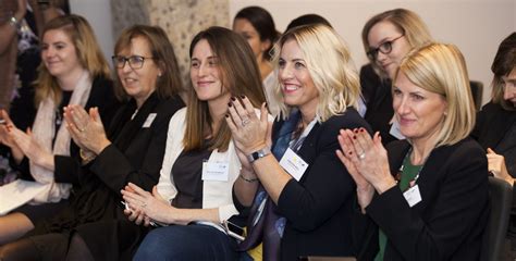 Women In A Row Clapping Digital Leaders