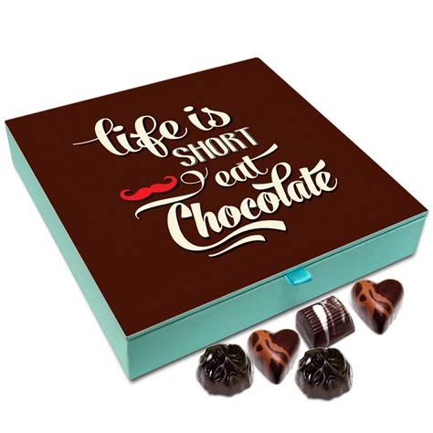 Chocholik Life Is Short Eat Chocolate Chocolate Box 9 Piece 108 G Grocery