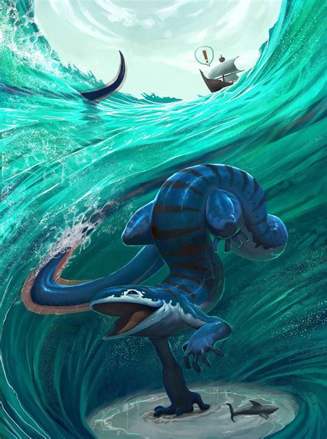 Sea Monster By Farkwhad On Deviantart Mythical Creatures