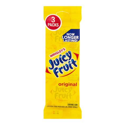 Save On Wrigleys Juicy Fruit Gum Original 3 Ct Order Online Delivery