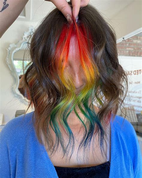 42 prideful rainbow hair colors to try in pride 2022 vivid hair color rainbow hair color