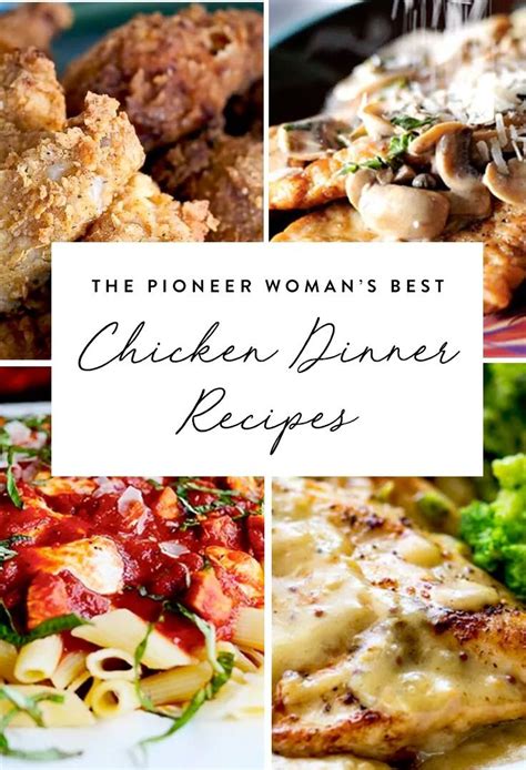 Make mini cajun chicken pot pies for dinner. The Pioneer Woman's Best Chicken Recipes | Chicken dinner ...