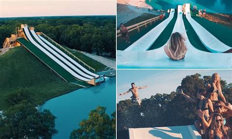 Video Shows Royal Flush Water Slide In Texas Being Ridden By Bikini Clad Girls Daily Mail Online
