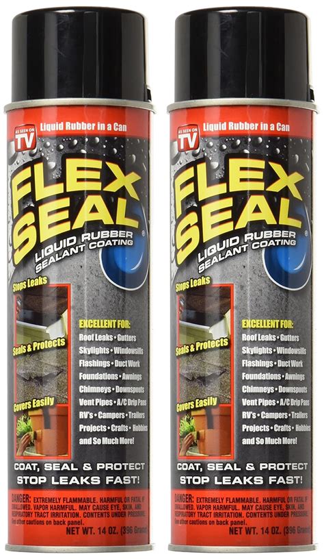 Flex Seal Spray Black Liquid Rubber Sealant Coating Stop Leak Wet Dry